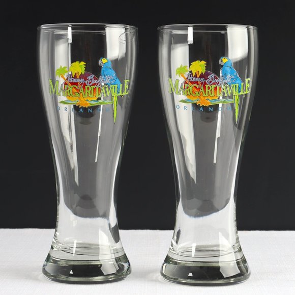 Jimmy Buffett Margaritaville Orlando Pilsner Glasses - Set of Two - Picture 3 of 5